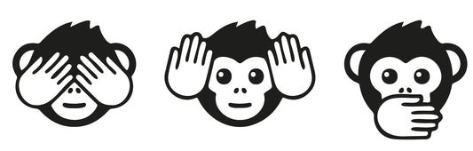 Three wise monkeys, 3 monkey svg, Monkey, Monkey head instant digital download - Ai-EPS-PNG-SVG