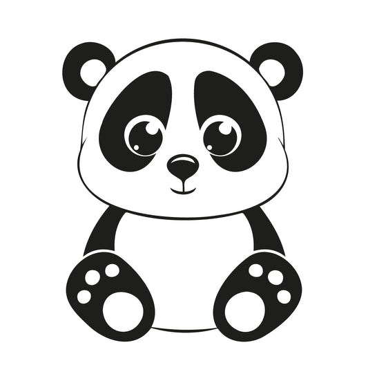 Cute Panda, animal instant digital download - Ai-EPS-PNG-SVG