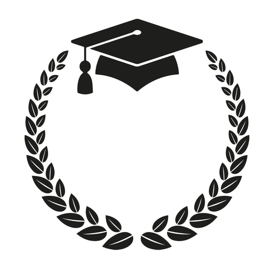 Graduate hat, graduation, graduation logo instant digital download - Ai-EPS-PNG-SVG