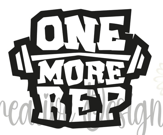 One more rep gym quote, fitness, athlete, gym logo, fitness quote digital download- Ai-EPS-PNG-SVG